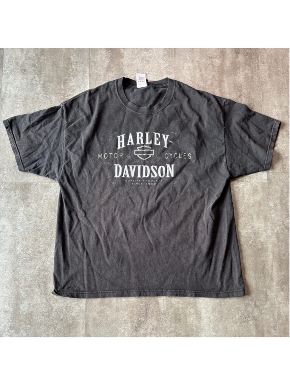 Vintage Harley Davidson San Fransisco Shirt Mens XL Made in USA Black Faded
